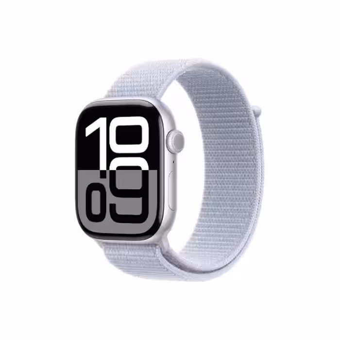 ساعت هوشمند اپل واچ مدل Series 10 Silver Al Blue Cloud SL 44mm