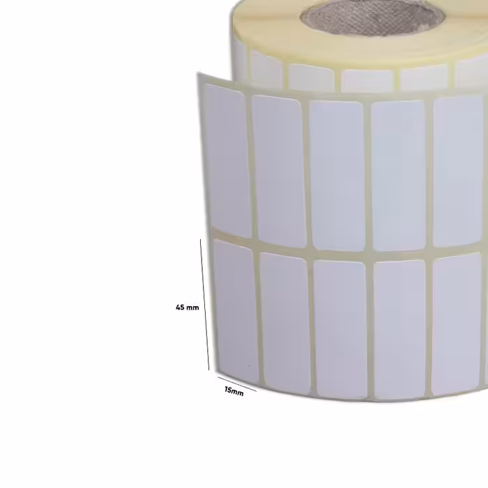 لیبل (برچسب) کاغذی دو ردیفه 45*15