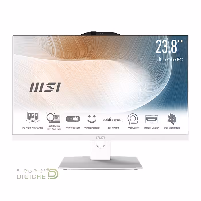 کامپیوتر همه‌کاره 24 اینچ ام اس ای AIO MSI Modern AM242P 1M CORE7(150U) 16G 500GB