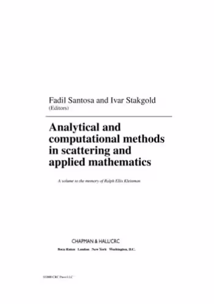 خرید و دانلود نسخه کامل کتاب Analytical and computational methods in scattering and applied mathematics