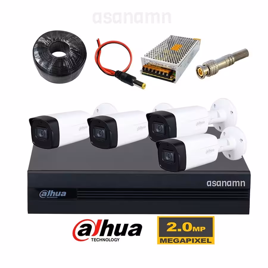 پک دوربین مداربسته داهوا 4 کانال 1200THP-I8