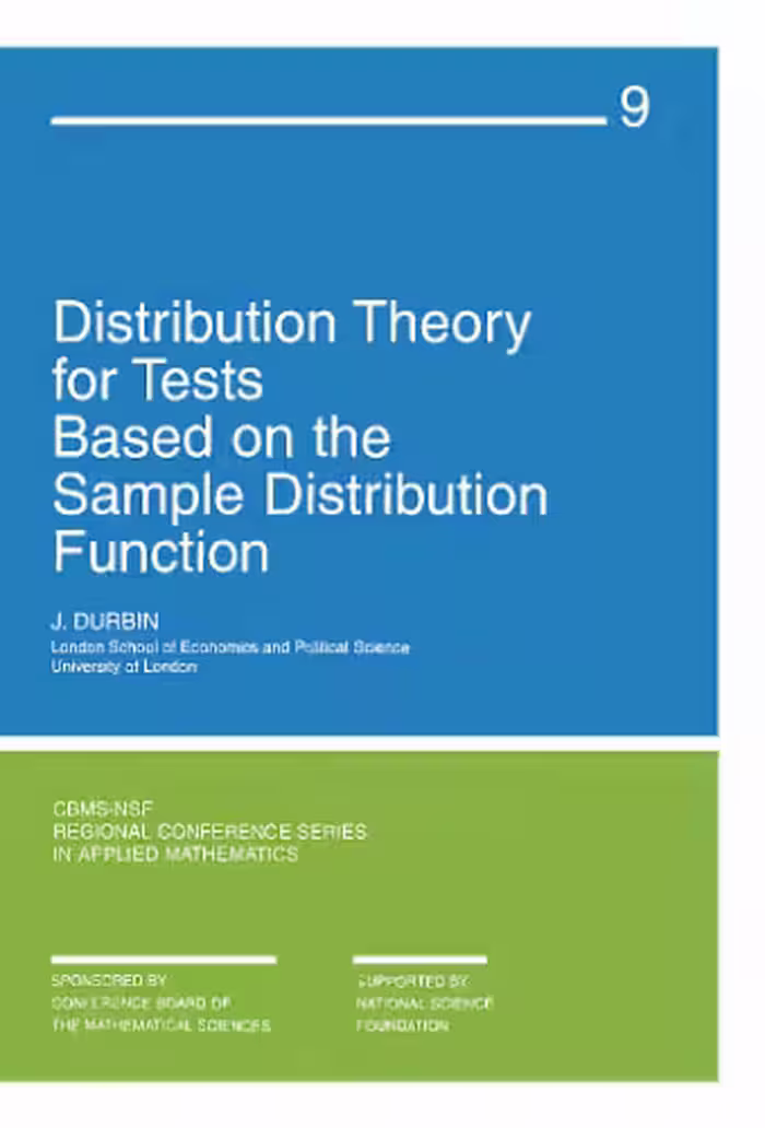خرید و دانلود نسخه کامل کتاب Distribution theory for tests based on the sample ditribution function