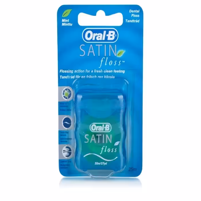 نخ دندان اورال بی مدل SATIN Floss با رایحه نعنا