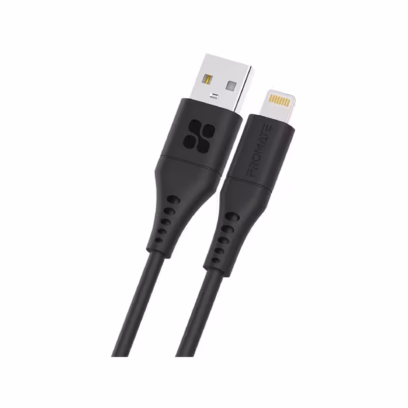 کابل USB-A به لایتنینگ پرومیت مدل PowerLink-AI200 طول 2 متر