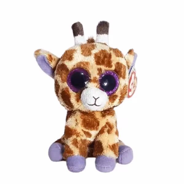 عروسک زرافه چشم تیله‌ای 18 سانتی