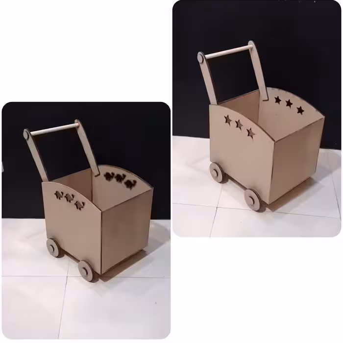 باکس چوبی  اسباب بازی مناسب اتاق کودک و سیسمونی رنگاچوب