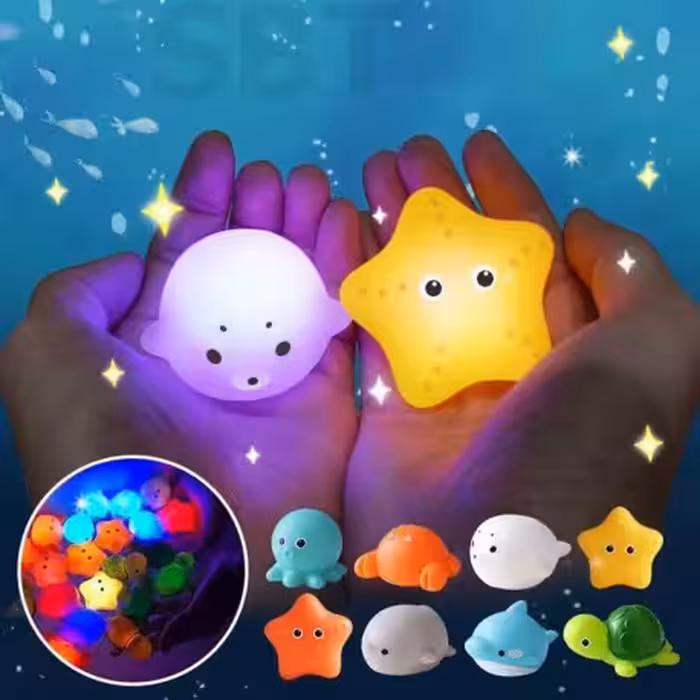 اسباب بازی پوپت حمام چراغدار 4 عددی