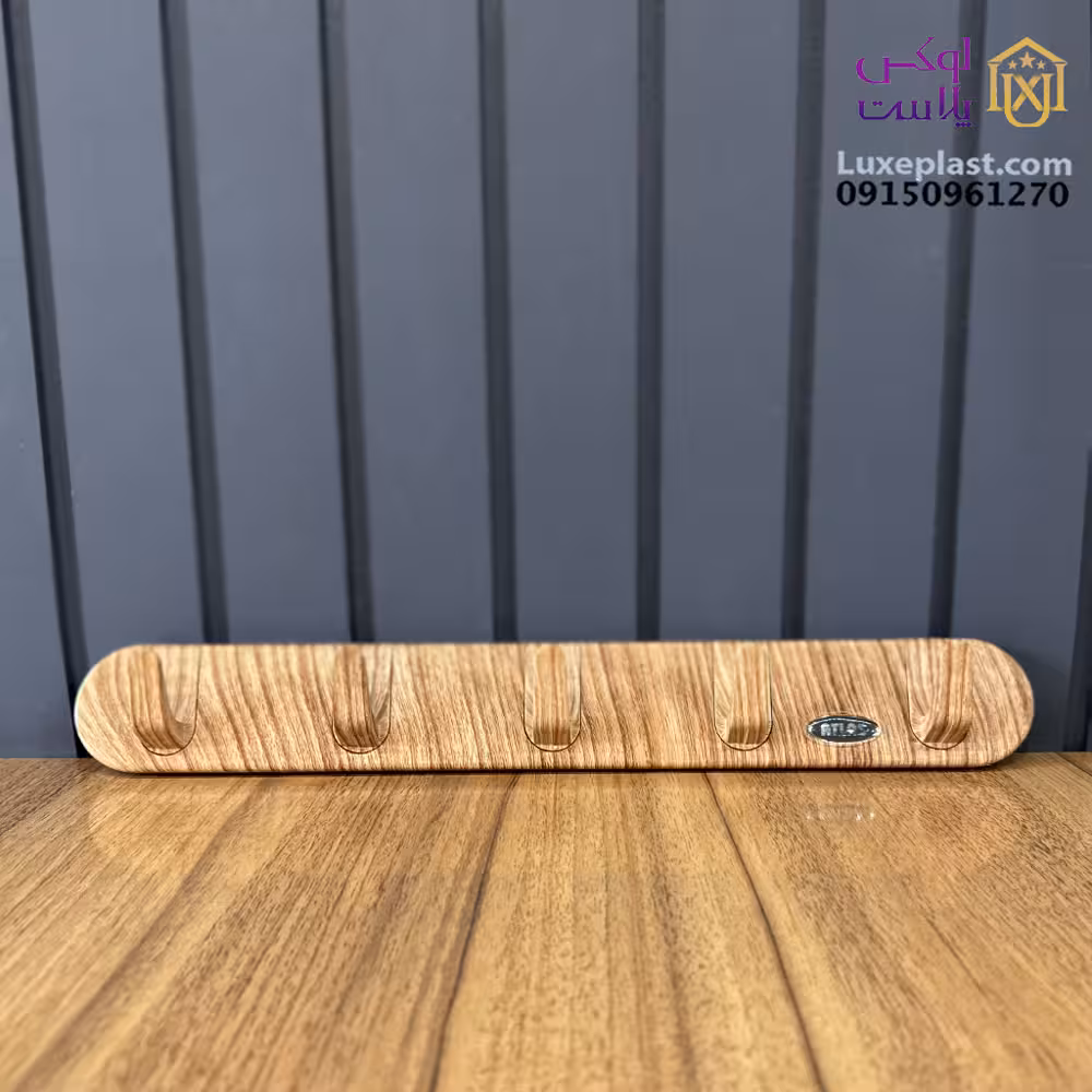 دیوار کوب 5 شاخه طرح چوب کد 5532