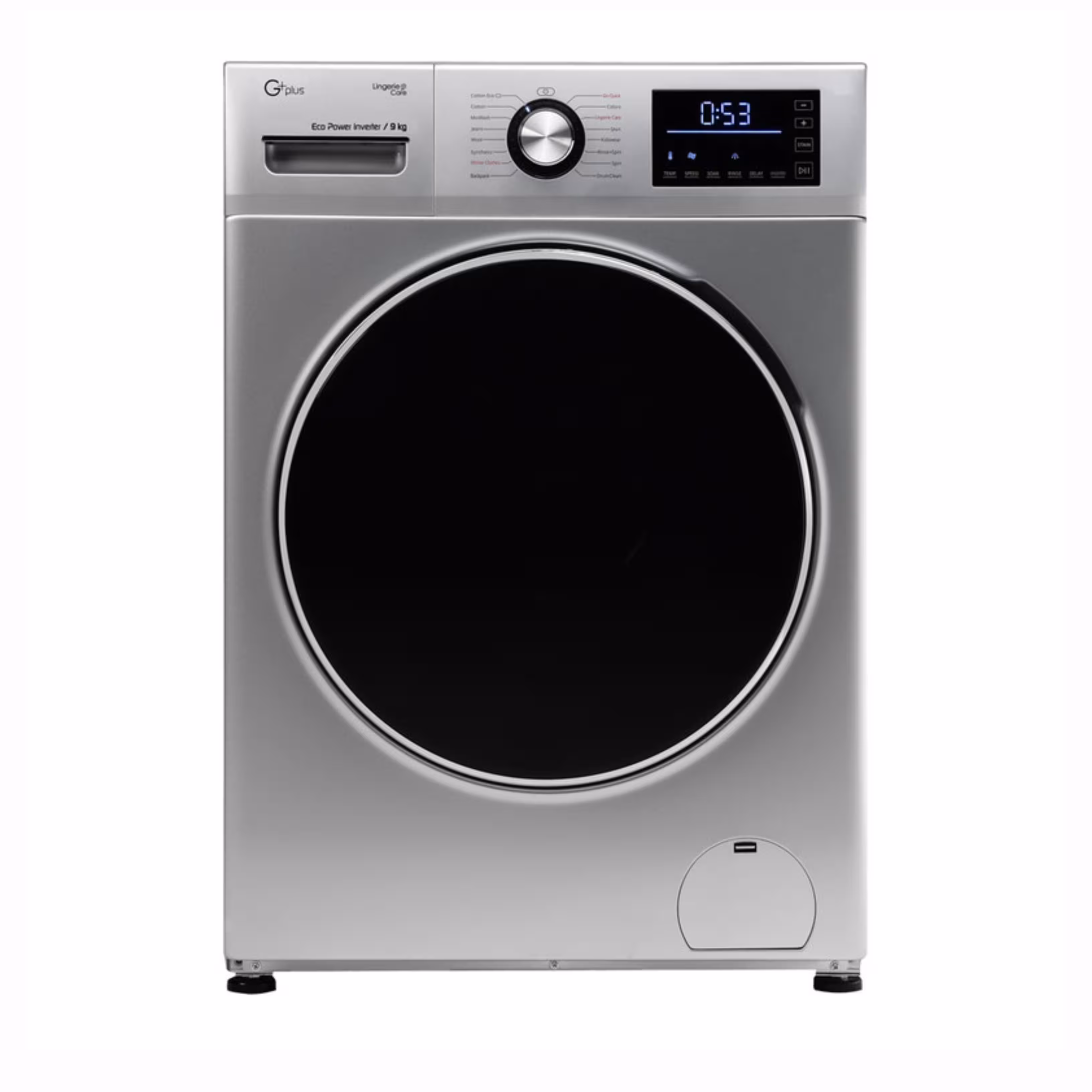 ماشین لباسشویی جی پلاس GWM-K9341T تیتانیوم 9 کیلویی