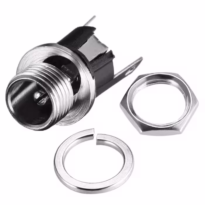 جك آداپتور مادگی مهره خور فلزی DC-025M
