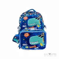 ست کوله پشتی به همراه ظرف غذا وست دایناسور کدU2092-2