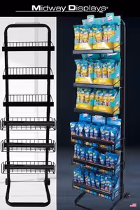 استند چیپس و پفک 6 طبقه فلزی