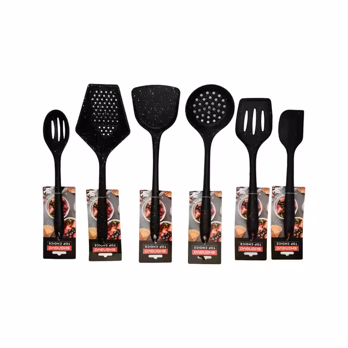 سرویس کفگیر و ملاقه 6 پارچه سیلیکونی شنگیا | کالا مکس