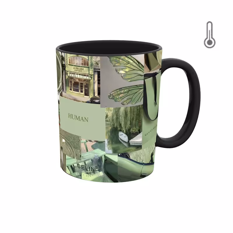 ماگ حرارتی  گرافیکی  دخترونه پولداری