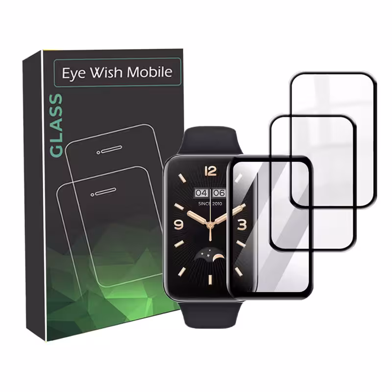 محافظ صفحه نمایش نانو آی ویش مدل PMMA مناسب برای ساعت هوشمند شیائومی mi band 7 pro بسته سه عددی