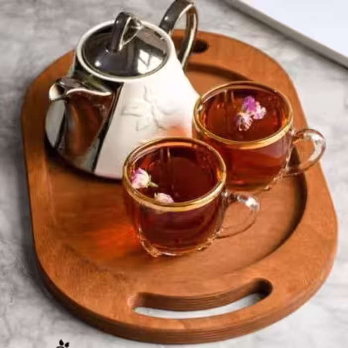 سینی چوبی بیضی