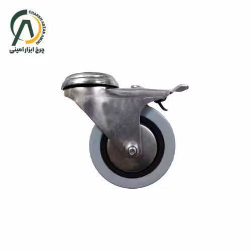 چرخ فروشگاهی H آلن خور گردان ترمزدار قطر 125 میلی متر