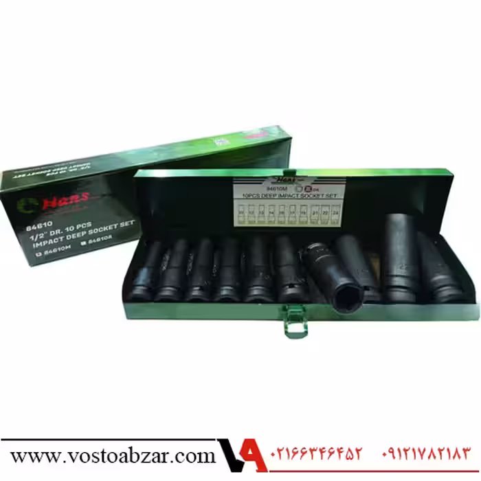 جعبه بکس بلند 6 پر 1/2 مشکی هنس 10 پارچه مدل 84610M