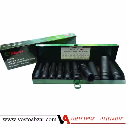 جعبه بکس بلند 6 پر 1/2 مشکی هنس 10 پارچه مدل 84610M