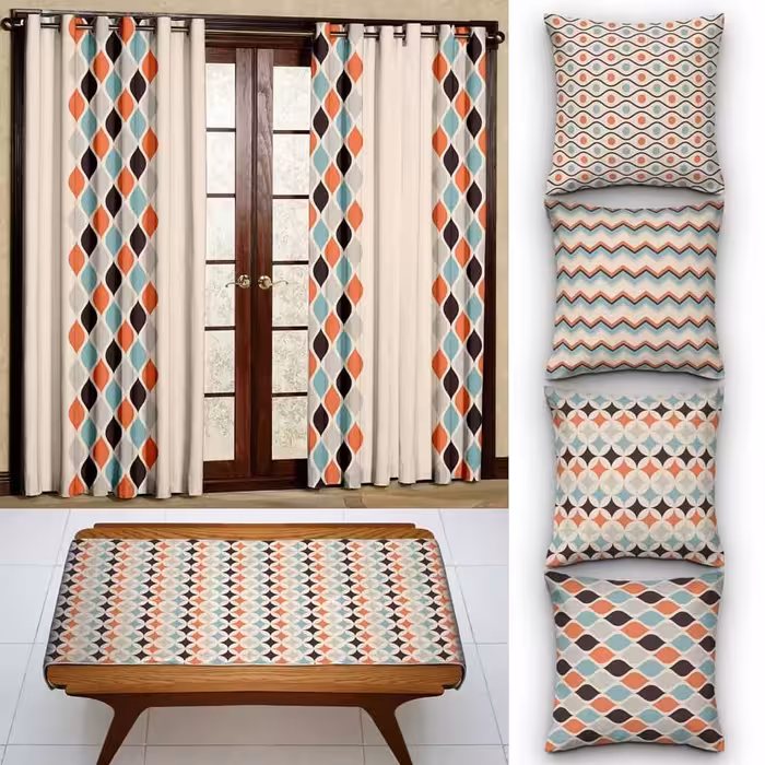 کاور کوسن کد 390 (قهوه ای صورتی)