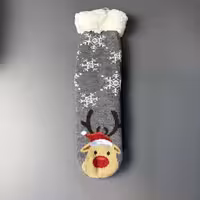 پاپوش ساقدار کف استپ دار طرح کریسمس