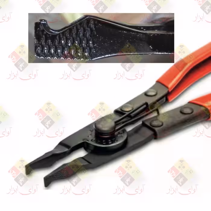 انبر رینگ باز کن سر کج 225 میلی متر LK مدل J0017