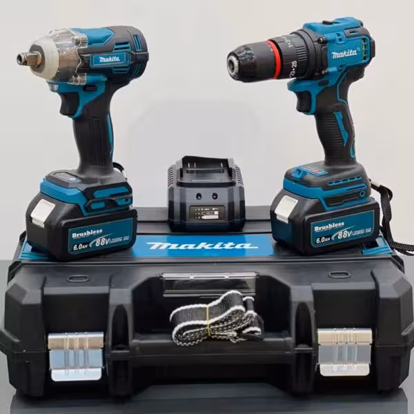 پک دو قلو دریل و بکس شارژی ماکیتا مدل 168MAX