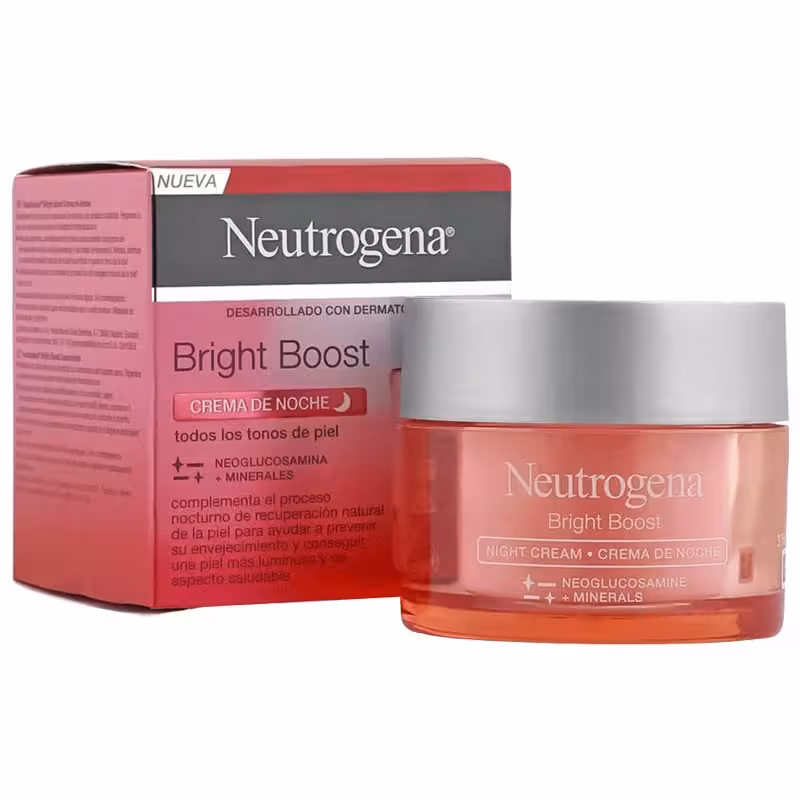 ژل کرم شب برایت بوست Bright Boost نوتروژینا 50ml