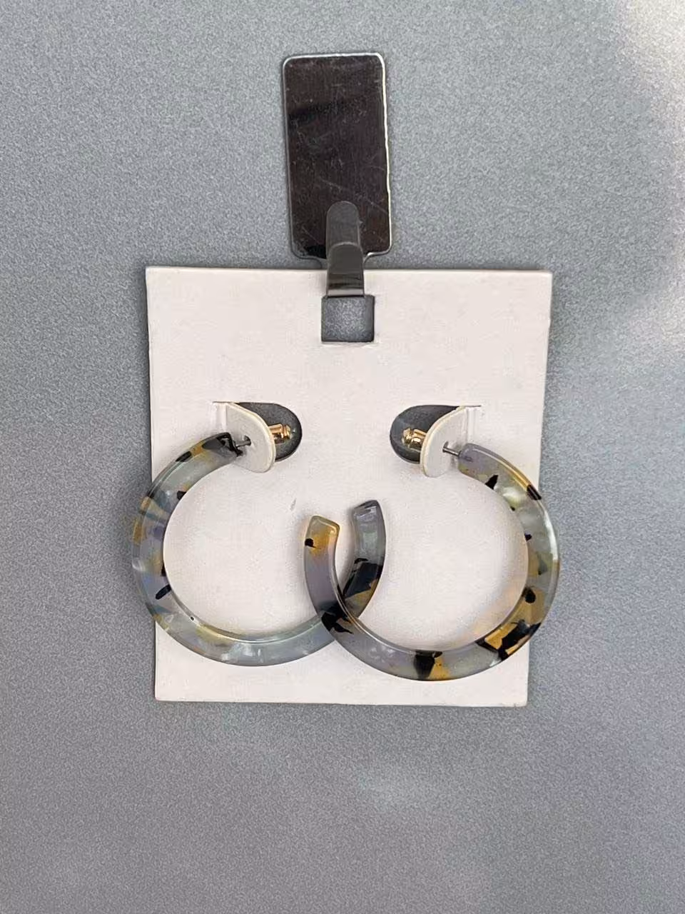 گوشواره حلقه ای دخترونه مدل Acrylic Hoop