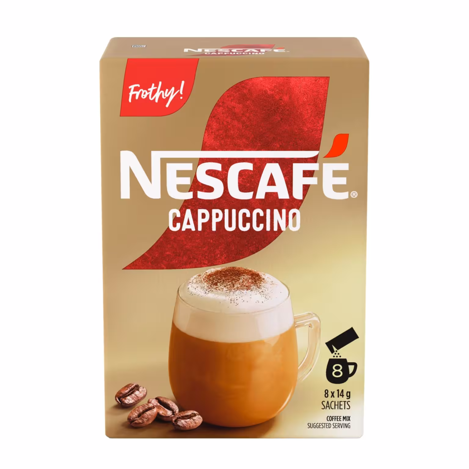 قهوه فوری نسکافه مدل کاپوچینو بسته 8 عددی Nescafe