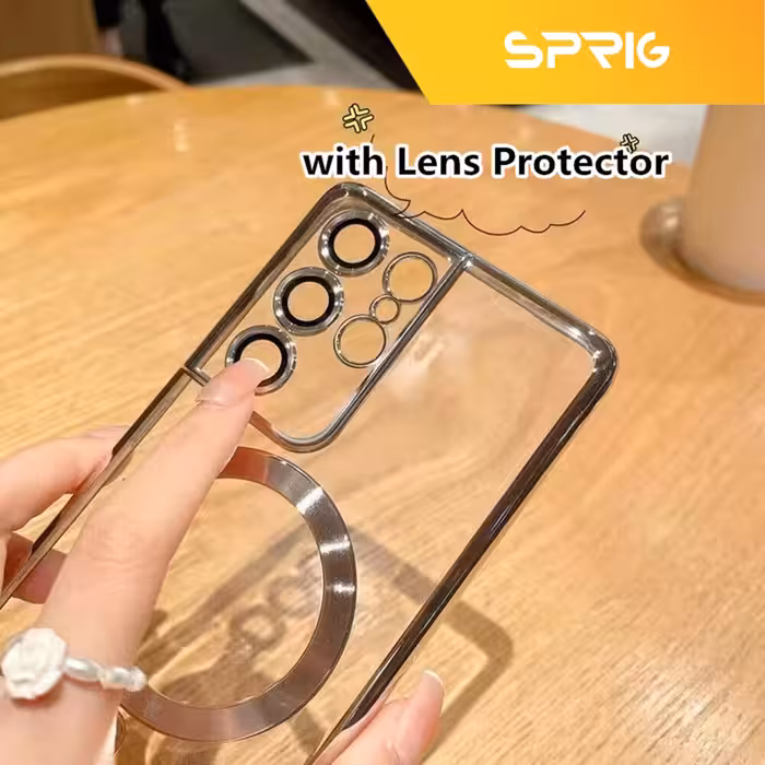کاور اسپریگ مدل Magsafe-FU مناسب برای گوشی موبایل سامسونگ Galaxy S23 Ultra به همراه محافظ صفحه نمایش