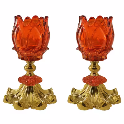 شمعدان مدل رومیزی آناناسی کد 031 بسته 2 عددی