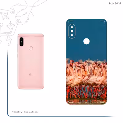 برچسب پوششی ماهوت مدل Flamingo مناسب برای گوشی موبایل شیائومی Redmi Note 5 Pro