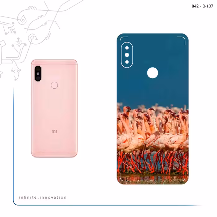 برچسب پوششی ماهوت مدل Flamingo مناسب برای گوشی موبایل شیائومی Redmi Note 5 Pro