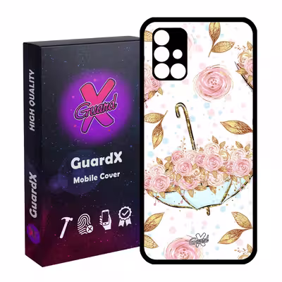 کاور گارد ایکس طرح Flower مدل Glass10107 مناسب برای گوشی موبایل سامسونگ Galaxy A51 5G