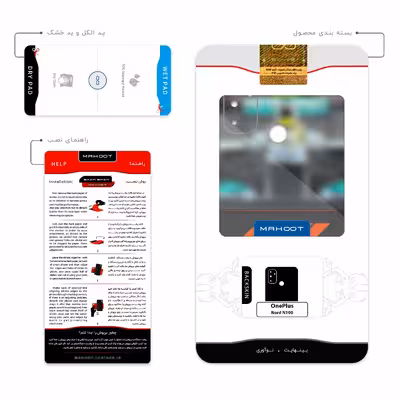 برچسب پوششی ماهوت مدل Formula-One مناسب برای گوشی موبایل وان پلاس Nord N100