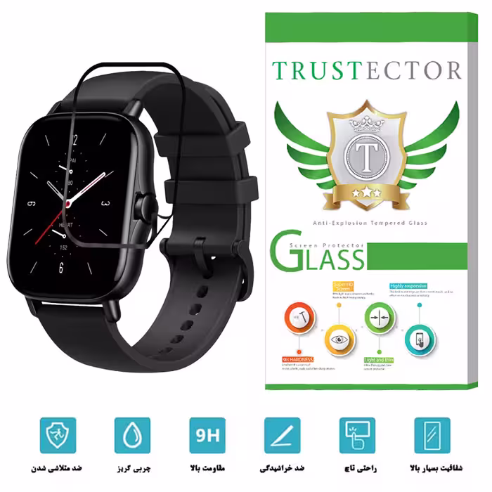 محافظ صفحه نمایش نانو تراستکتور مدل PMTA-Glass مناسب برای ساعت هوشمند آمازفیت GTS 2