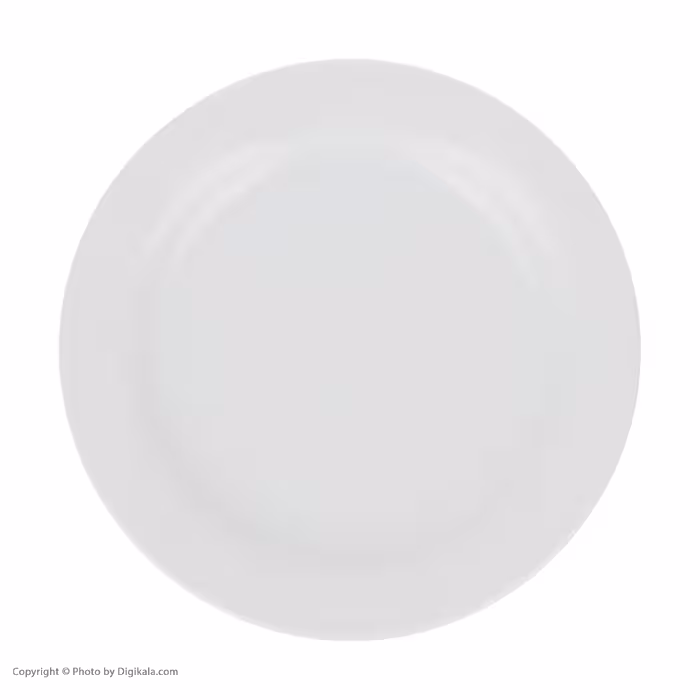 بشقاب غذاخوری چینی زرین ایران سری هتلی 49 کد 27 بسته 6 عددی درجه عالی