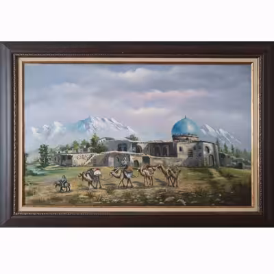 تابلو نقاشی رنگ روغن مدل گنبد