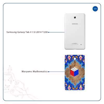 برچسب پوششی ماهوت مدل Maryams Mathematics مناسب برای تبلت سامسونگ Galaxy Tab 4 7.0 2014 T230
