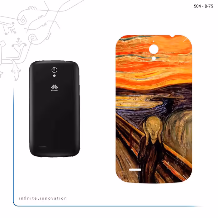 برچسب پوششی ماهوت مدل The Scream of Munch مناسب برای گوشی موبایل هوآوی Ascend G610