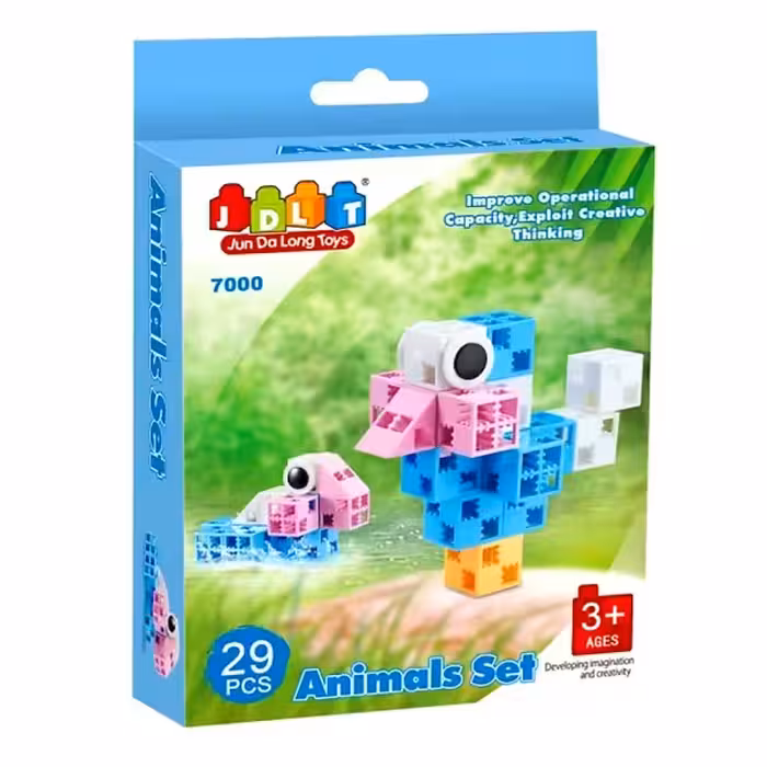 ساختنی جی دی ال تی مدل حیوانات مجموعه 4عدی کد7001الی7004