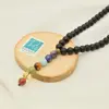 گردنبند دلنار گالری مدل هفت چاکرا بوهو استایل