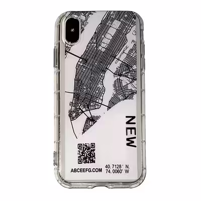 کاور طرح نقشه مدل MAP مناسب برای گوشی موبایل اپل IPHONE X / XS