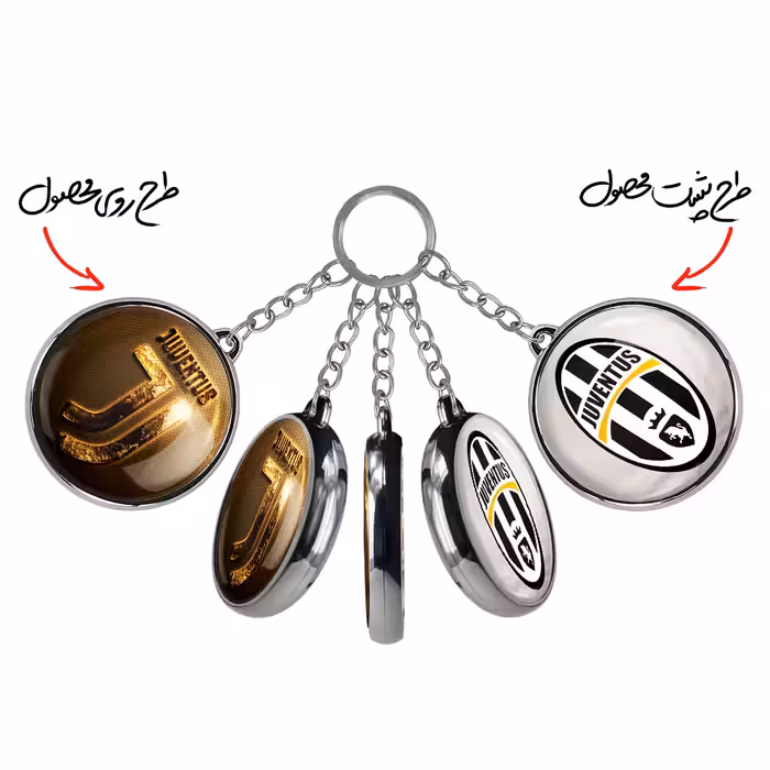 جاکلیدی خندالو طرح باشگاه یوونتوس مدل دوطرفه کد 20722013