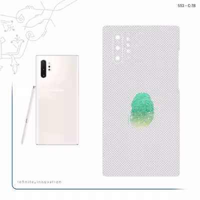 برچسب پوششی ماهوت مدل Minimal Fingerprint مناسب برای گوشی موبایل سامسونگ Galaxy Note 10 Plus