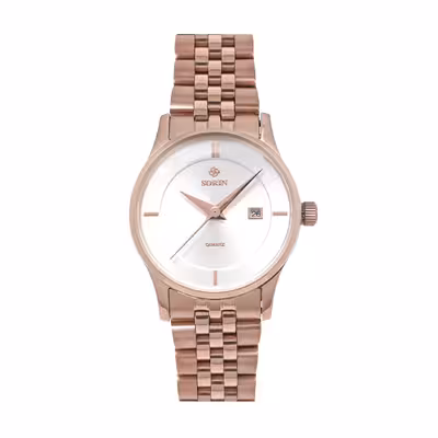 ست ساعت مچی عقربه ای زنانه و مردانه سورین مدل GL1015B-SR03S