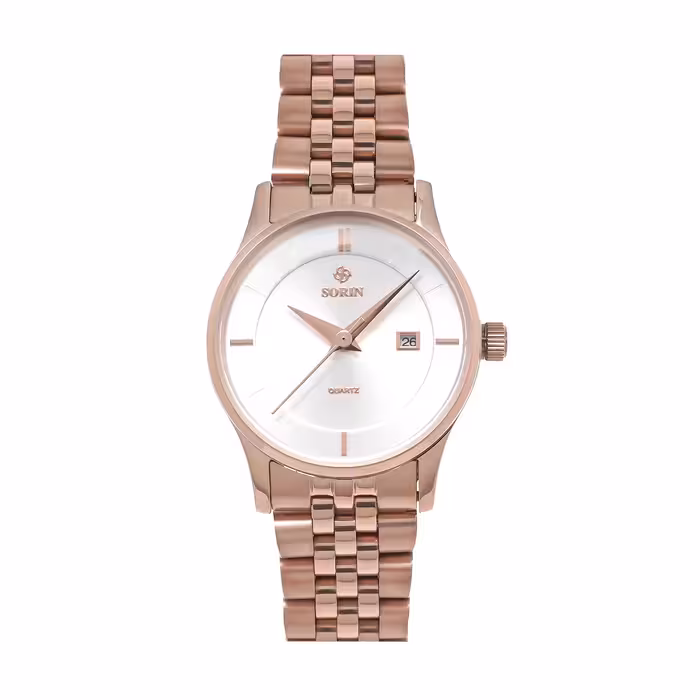 ست ساعت مچی عقربه ای زنانه و مردانه سورین مدل GL1015B-SR03S