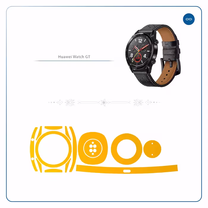 برچسب ماهوت طرح Matte-Deep-Mustard مناسب برای ساعت هوشمند هوآوی Watch GT
