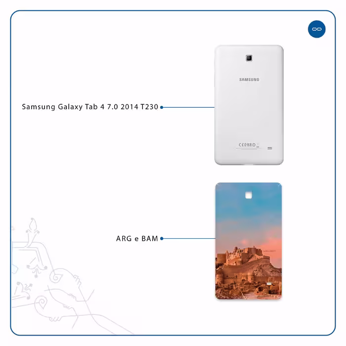 برچسب پوششی ماهوت مدل ARG-e-BAM مناسب برای تبلت سامسونگ Galaxy Tab 4 7.0 2014 T230